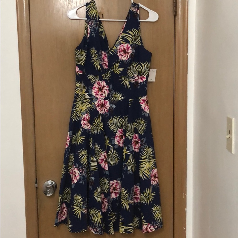 ModCloth Ixia flower dress vintage XL